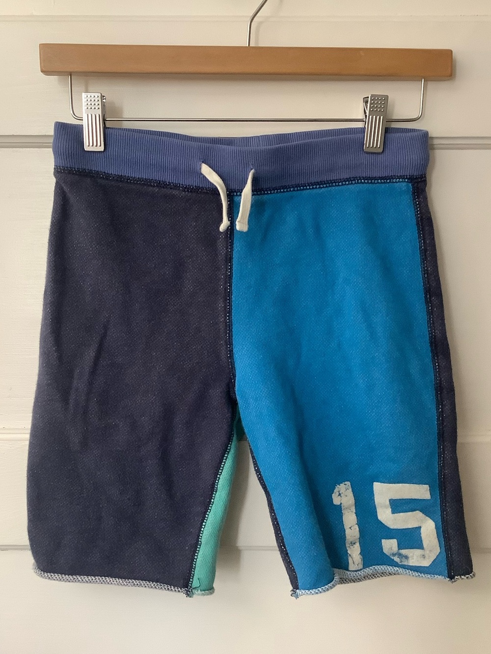 Crewcuts JCrew Boys 10 Colorblock Nautical Sweatshorts Drawstring